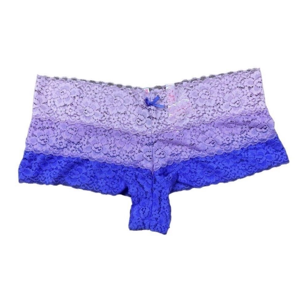 Victoria’s Secret PINK purple extra low rise lace boyshort panties